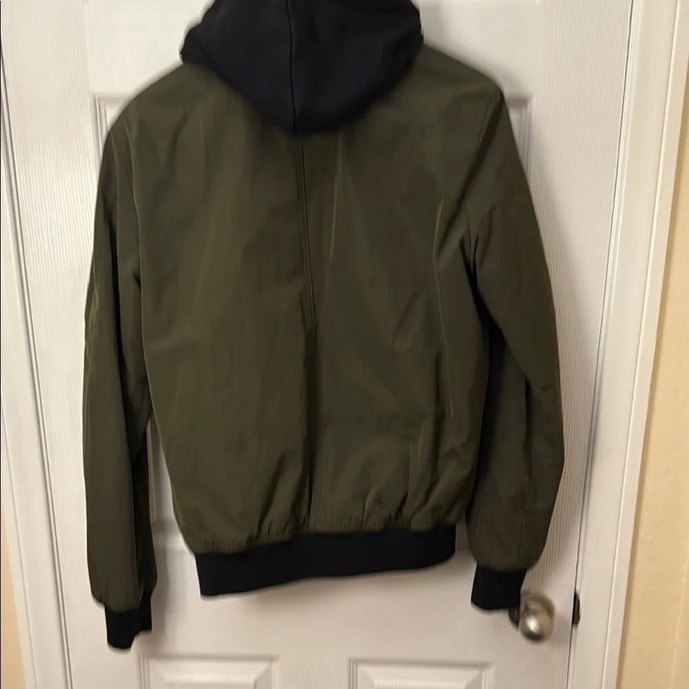 Superdry Olive Green Hooded Men's Jacket - Picture 6 of 6